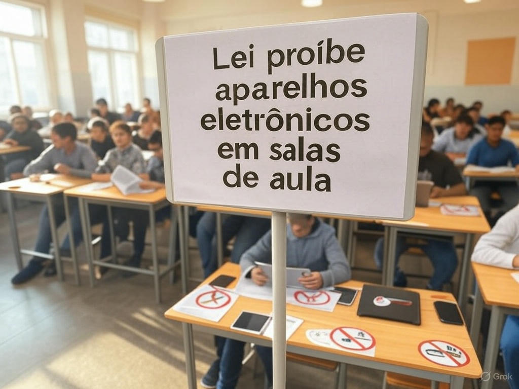 Lei proíbe aparelhos eletrônicos em salas de aula